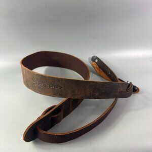 Martin Vintage Brown Leather Guitar Strap